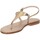 Scarpe Donna ciabatte De Capri A Paris sandalo infradito triangolo pelle bronzo Altri