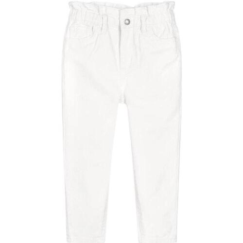 Abbigliamento Bambina Jeans Levi's White Paper Bag Bianco