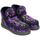 Scarpe Donna Stivaletti Mou Eskimo Plaid Sequins Purple Viola