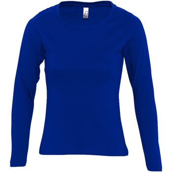 Abbigliamento Donna T-shirts a maniche lunghe Sols Majestic Blu