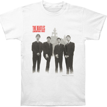 Abbigliamento Donna T-shirts a maniche lunghe The Beatles In Liverpool Bianco