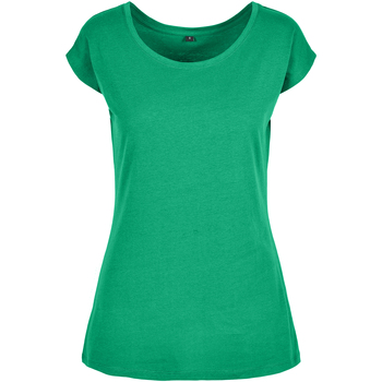 Abbigliamento Donna T-shirts a maniche lunghe Build Your Brand BB013 Verde