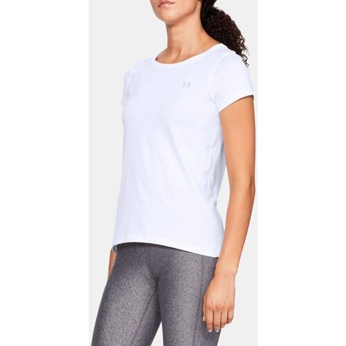 Abbigliamento Donna T-shirt maniche corte Under Armour T-shirt Donna Heat Gear Bianco