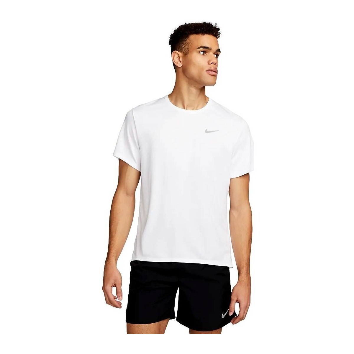 Abbigliamento Uomo T-shirt maniche corte Nike CAMISETA BLANCA HOMBRE  MILER DV9315 Bianco