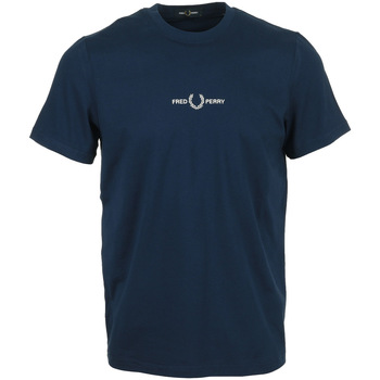 Abbigliamento Uomo T-shirt maniche corte Fred Perry Embroidered Blu