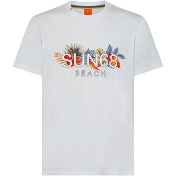 Abbigliamento Uomo T-shirt maniche corte Sun68 T33141 2000000325989 Bianco