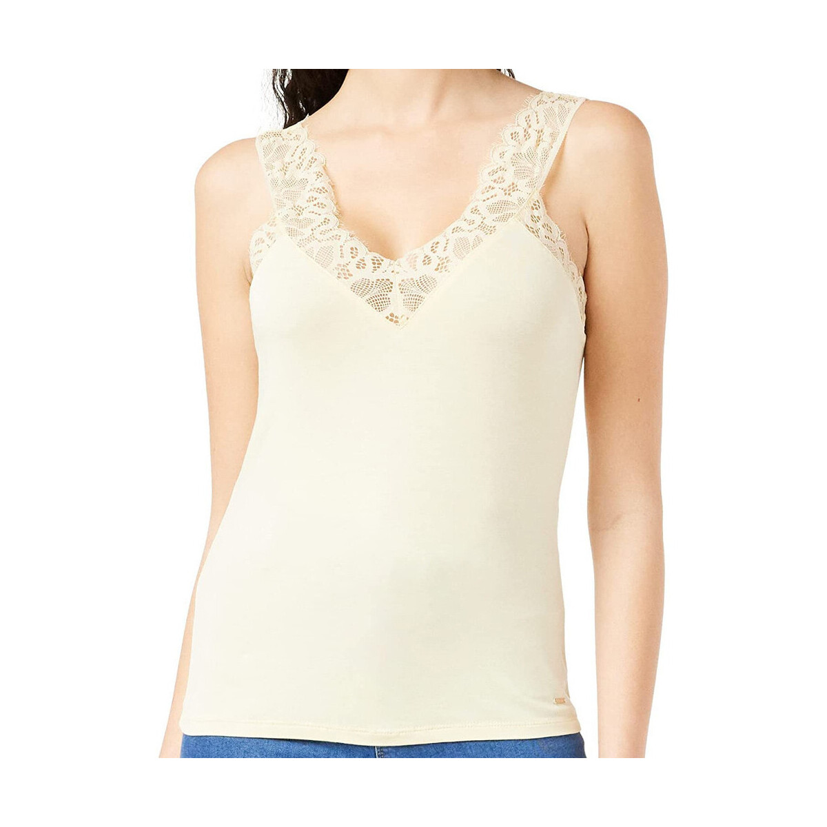 Abbigliamento Donna Top / T-shirt senza maniche Morgan 212-DNANA Bianco