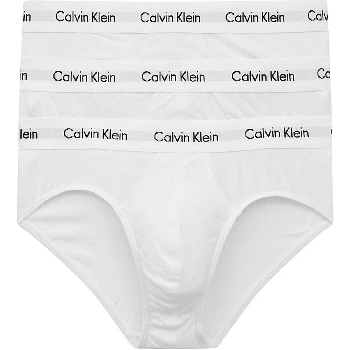 Biancheria Intima Uomo Slip Calvin Klein Jeans 3P Hip Brief Bianco