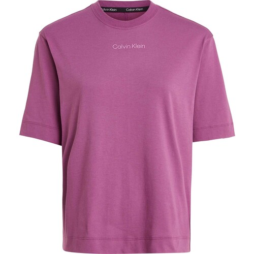 Abbigliamento Donna T-shirt & Polo Calvin Klein Jeans Pw - Ss T-Shirt(Rel Viola