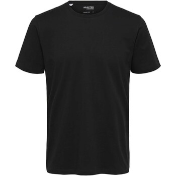 Abbigliamento Uomo T-shirt & Polo Selected T-Shirt  Slhaspen Noos Nero