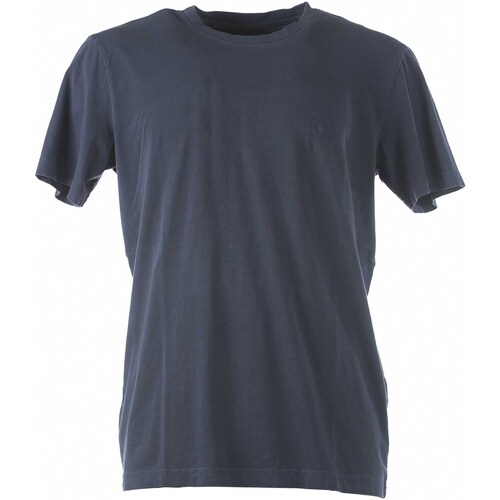 Abbigliamento Uomo T-shirt & Polo Selected Slhconnor Wash Ss O-Neck Tee W Blu