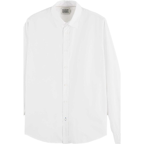 Abbigliamento Uomo Camicie maniche lunghe Scotch & Soda Camicia Scotchesoda Oxford Bianco