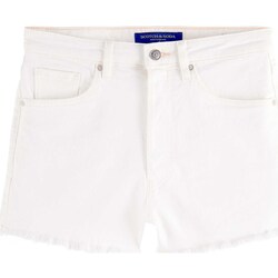 Abbigliamento Donna Shorts / Bermuda Scotch & Soda The Cove Boyfriend Shorts — Keep It Cool Bianco
