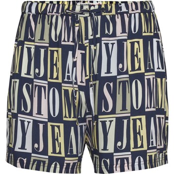 Abbigliamento Donna Shorts / Bermuda Tommy Jeans Tjw Tj Spellout Shor Blu