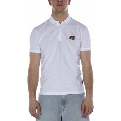 Abbigliamento Uomo T-shirt & Polo Napapijri T-Shirt  Ebea 1 Bianco Bianco