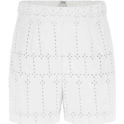 Abbigliamento Donna Shorts / Bermuda Guess Lyon Eyelet Short Bianco