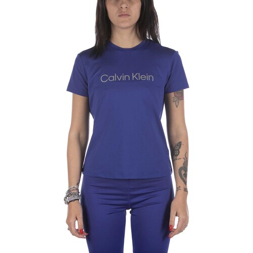 Abbigliamento Donna T-shirt & Polo Calvin Klein Jeans T-Shirt  Wo Blu