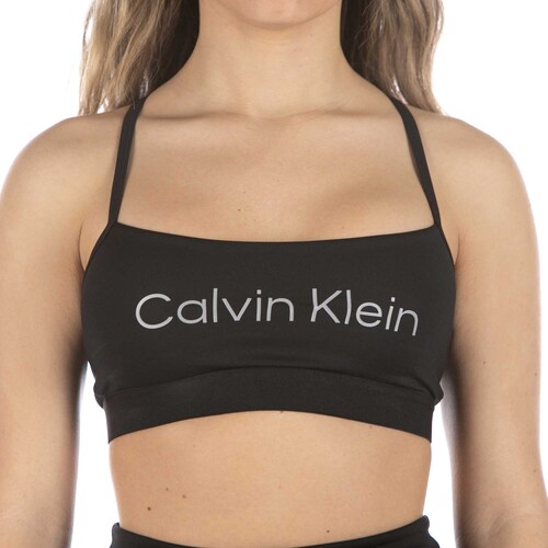 Abbigliamento Donna Top / T-shirt senza maniche Calvin Klein Jeans Top  Low Support Nero