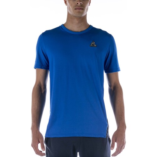 Abbigliamento Uomo T-shirt & Polo Le Coq Sportif Maglia La Coq Sportif Tech Tee Ss N°1 M Blu Blu
