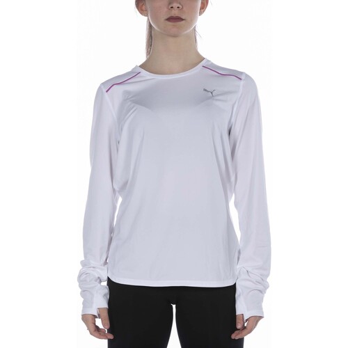 Abbigliamento Donna T-shirt & Polo Puma T-Shirt  Run Cloudspun Marathon Bianco Bianco