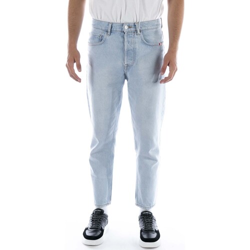 Abbigliamento Uomo Jeans Amish Pantaloni  Jeremiah Denim Bleached Azzurro Marine