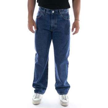 Abbigliamento Uomo Jeans Amish Pantaloni  James Denim Stone Wash Blu Blu