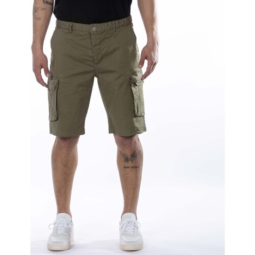 Abbigliamento Uomo Shorts / Bermuda V2brand Pantalone Vs Cargo Militare Verde