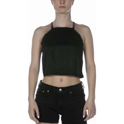 Abbigliamento Donna Top / T-shirt senza maniche Calvin Klein Jeans Top  Repeat Logo Sleevele Nero Nero