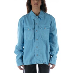 Abbigliamento Uomo Camicie maniche lunghe Calvin Klein Jeans Camicia  Shirt Jacket Azzurro Marine