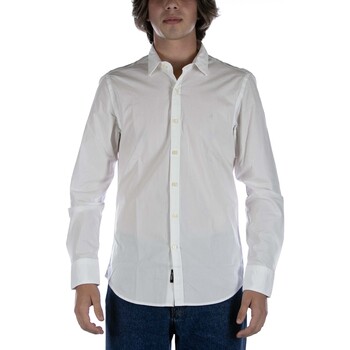 Abbigliamento Uomo Camicie maniche lunghe Replay Camicia  Bianco Bianco