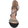 Scarpe Donna Sandali Malu Shoes Scarpe sandalo donna nero pelle con fasce a incrocio strass e c Nero