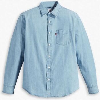 Abbigliamento Uomo Camicie maniche lunghe Levi's 85746 0112 - SUNSET 1 POCKET-Chambray - Blue Blu