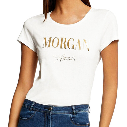 Abbigliamento Donna T-shirt maniche corte Morgan 231-DATTI Bianco