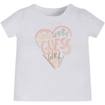 Abbigliamento Bambina T-shirt maniche corte Guess A3GI01K6YW1-G011 2000000307428 Bianco