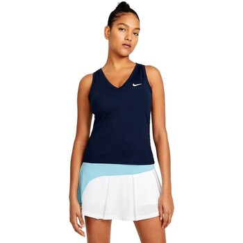 Abbigliamento Donna Top / T-shirt senza maniche Nike CAMISETA TIRANTES MUJER  COURT VICTORY CV4784 Blu