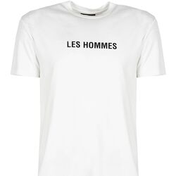 Abbigliamento Uomo T-shirt maniche corte Les Hommes LF224302-0700-1009 | Grafic Print Bianco