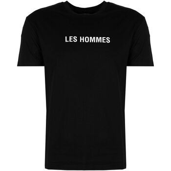 Abbigliamento Uomo T-shirt maniche corte Les Hommes LF224302-0700-9001 | Grafic Print Nero