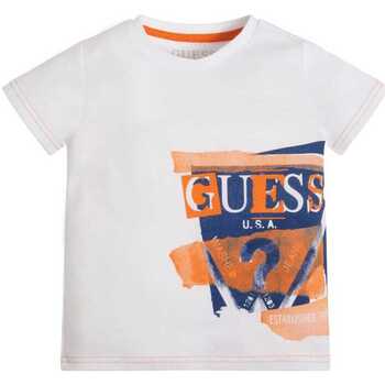 Abbigliamento Bambino T-shirt maniche corte Guess N3GI01K8HM0-G011 2000000306599 Bianco