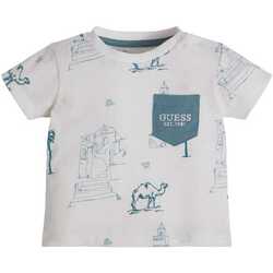 Abbigliamento Bambino T-shirt maniche corte Guess N3GI12K6XN3-P1CR 2000000306469 Bianco