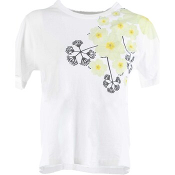 Abbigliamento Donna T-shirt & Polo Bomboogie Primrose Print Shoulder Placement Bianco