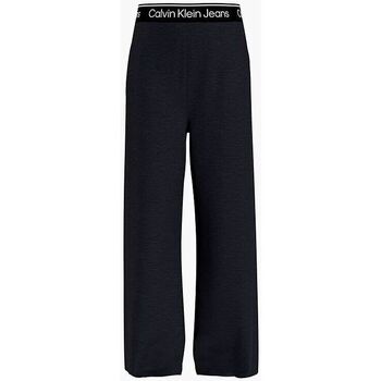 Abbigliamento Bambina Pantaloni Calvin Klein Jeans IG0IG01853 LOGO TAPE-BEH BLACK Nero