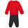 Abbigliamento Bambino Completo Adidas Sportswear 3S JOG Rosso / Bianco / Nero