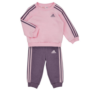 Abbigliamento Bambina Completo Adidas Sportswear 3S JOG Rosa / Viola