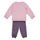 Abbigliamento Bambina Completo Adidas Sportswear 3S JOG Rosa / Viola