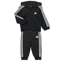 Abbigliamento Bambino Tuta Adidas Sportswear LK 3S SHINY TS Nero / Bianco