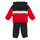 Abbigliamento Bambino Completo Adidas Sportswear 3S TIB FL TS Nero / Bianco / Rosso