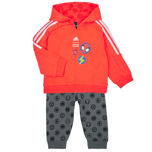 Abbigliamento Unisex bambino Completo Adidas Sportswear DY SM JOG Rosso / Bianco / Grigio