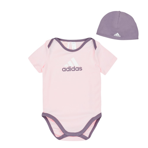 Abbigliamento Bambina Pigiami / camicie da notte Adidas Sportswear GIFT SET Rosa / Viola