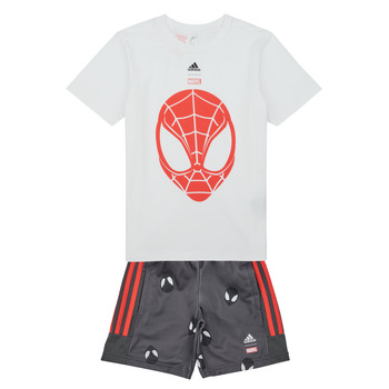Abbigliamento Bambino Completo Adidas Sportswear LB DY SM T SET Bianco / Rosso