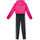 Abbigliamento Bambina Tuta Adidas Sportswear J3S TIB FL TS Fucsia / Bianco / Nero